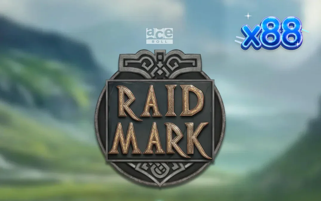Tampilan visual slot Raidmark dengan tema Viking dan kapal perang